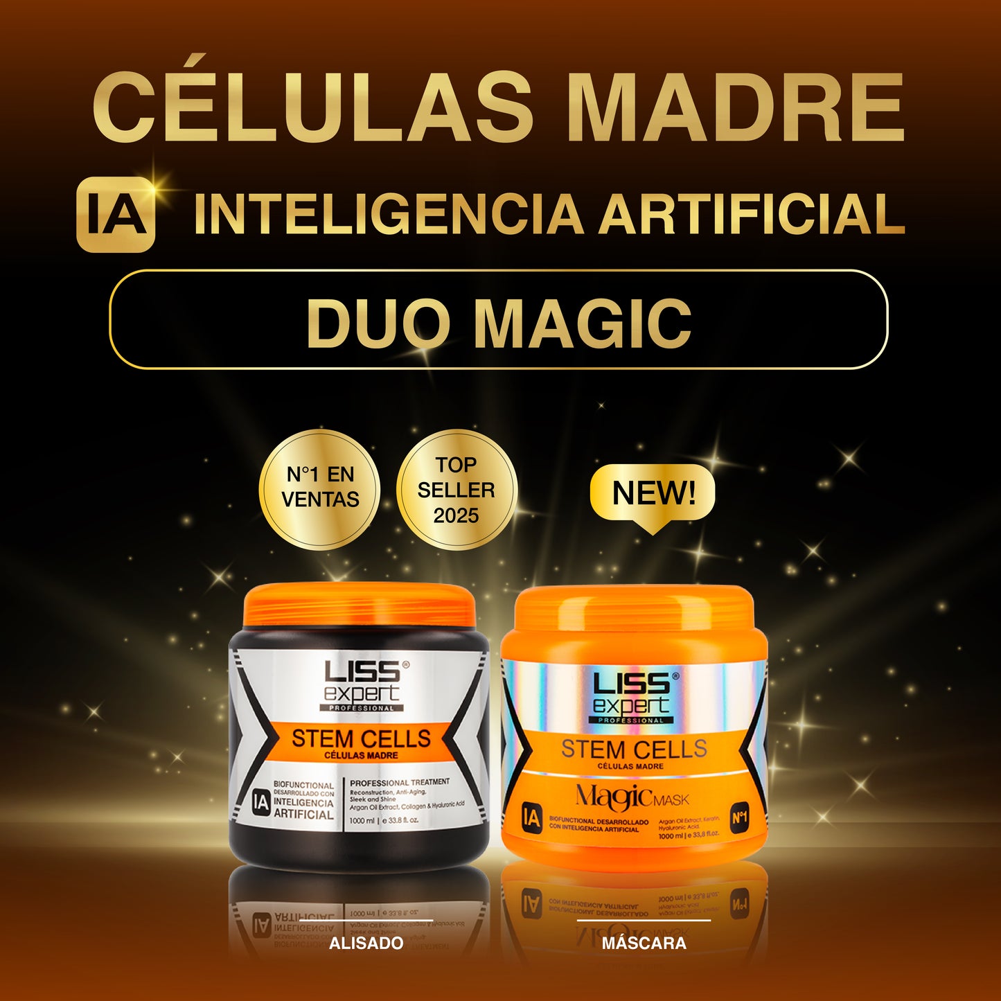 Alisado Células Madre + Mascarilla Magic IA 1000ml