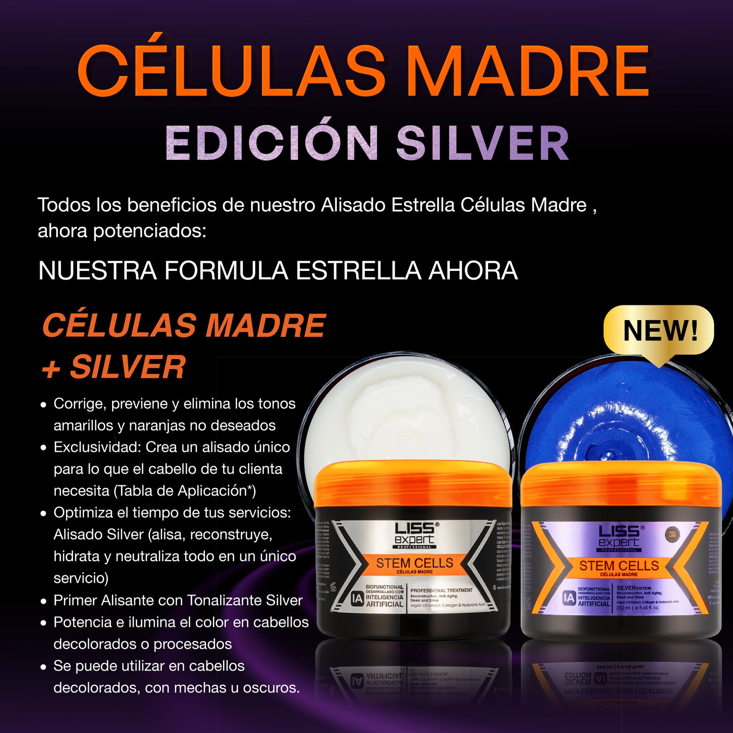 Alisado Células Madre + Alisado Células Madre Edición Silver