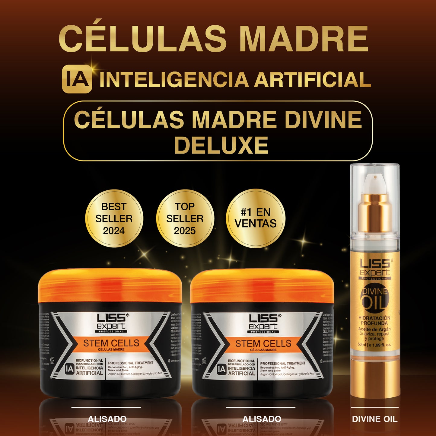 Alisado Células Madre x2 + Divine Oil