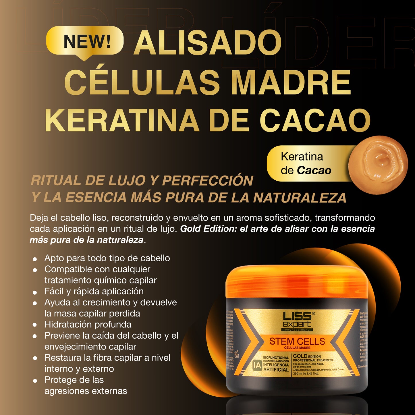 Alisado Células Madre Keratina de Cacao 250ml