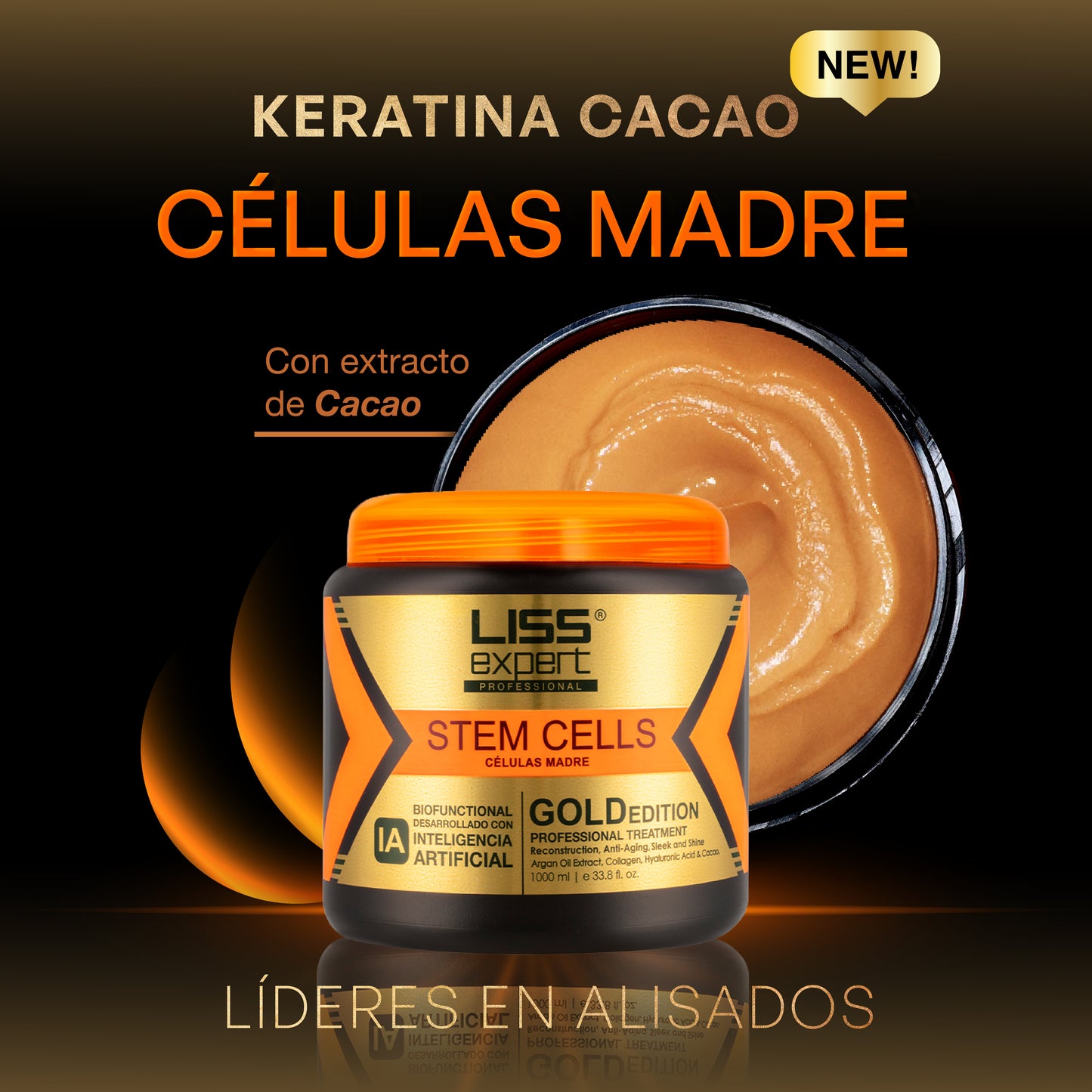 Alisado Células Madre Keratina de Cacao 1000ml
