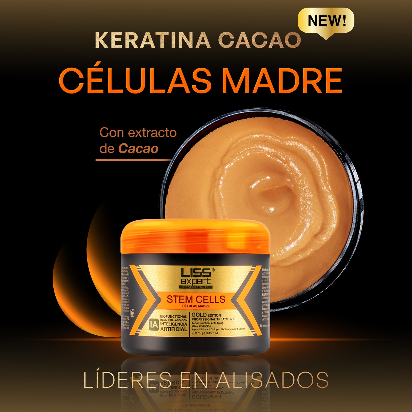 Alisado Células Madre Keratina de Cacao 250ml