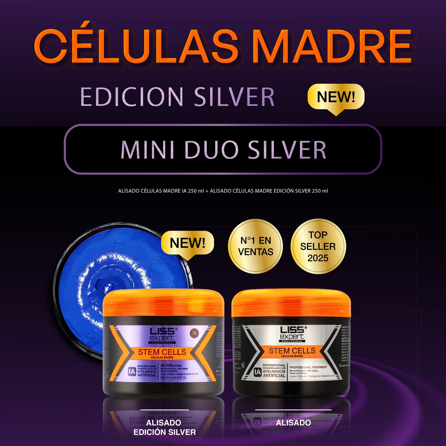 Alisado Células Madre + Alisado Células Madre Edición Silver