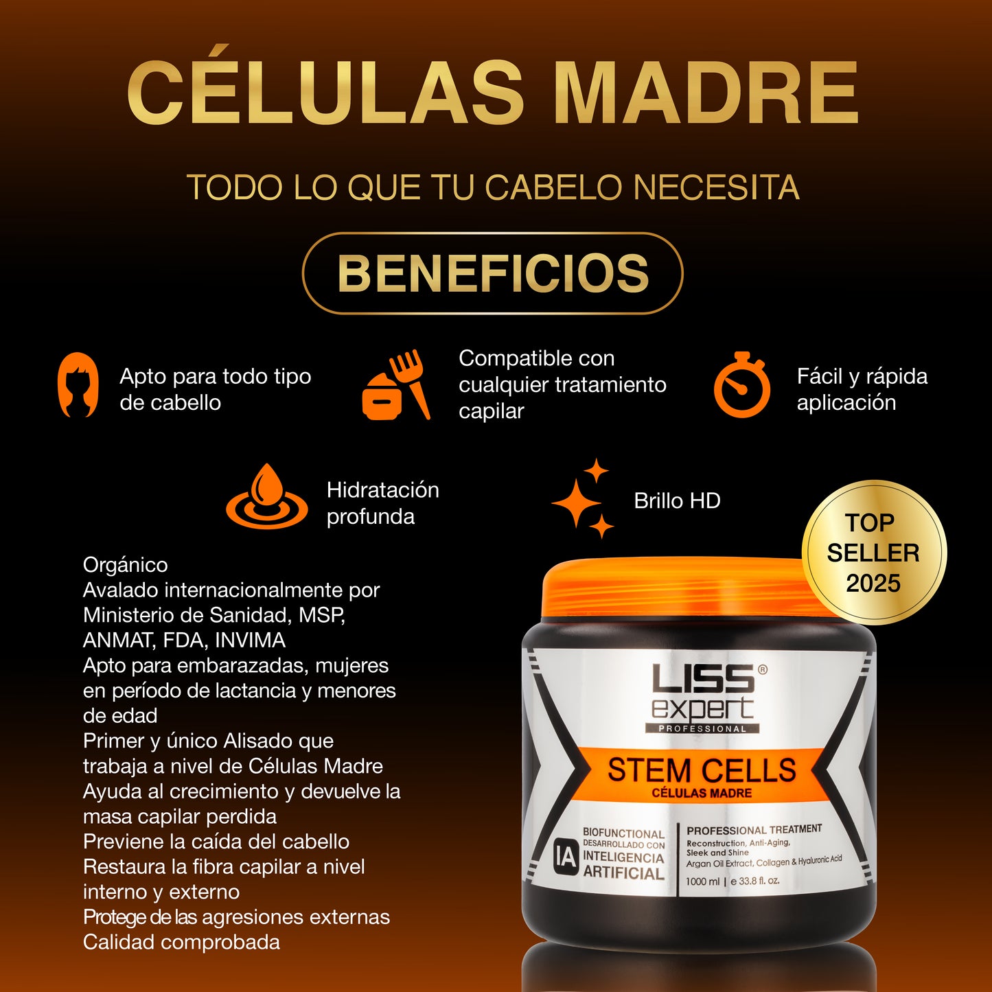 Alisado Células Madre IA 1000ml