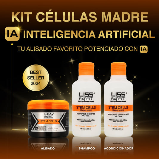 Alisado Células Madre + Shampoo y Acondicionador Células Madre