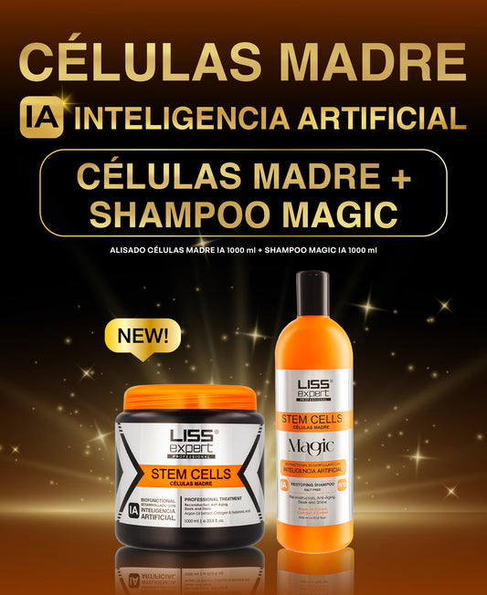 Alisado Células Madre + Shampoo Magic Litro