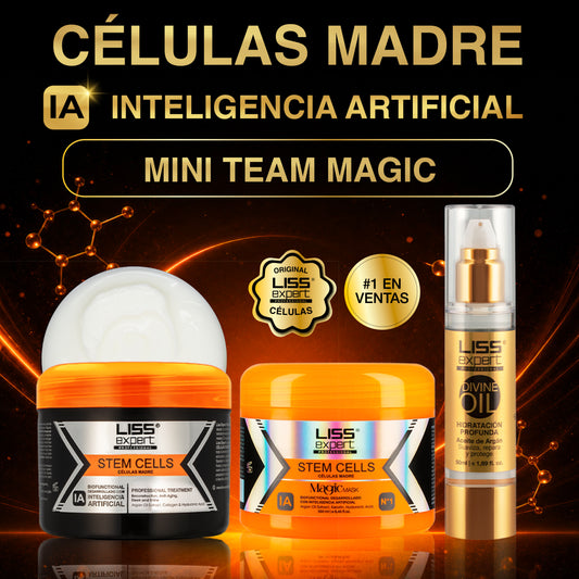 Alisado Células Madre + Mascarilla Magic IA + Divine Oil 250ml